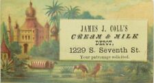 1870's-80's James J. Coll's Cream & Milk Middle-Eastern Oasis Scene P108 picture