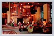 Yosemite National Park, Great Lounge Ahwahnee Hotel Vintage Postcard picture
