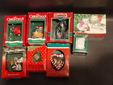 Lot of 8 Chrismas collection Ornament Tom Wat ORNAMENTS Christmas picture