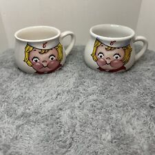 Pair Of Campbell Kid Soup Mug 24 Oz 1998 Cup Bowl Coffee Cocoa  picture