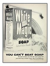 Vintage 1954 White Magic Soap Detergent Vintage Print Ad picture