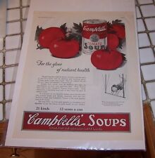 VINTAGE ORIGINAL AD for CAMPBELL'S SOUP - DELINEATOR Oct 1923  picture