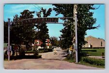 St Mary's OH-Ohio, E.U.B Church Camp St Mary's Main Gate, Vintage Postcard picture