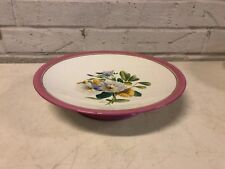 Antique Mid 19th Century Hand Painted English Porcelain Botanical Compote picture