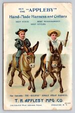 Appleby Handmade Harness Collars Boys Riding Mules Syracuse New York P422A picture