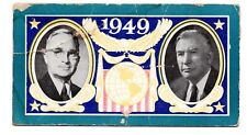 2 Truman 1949 presidential inauguration parade tickets picture