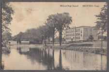 Milford High School in Milford CT postcard 1917 picture