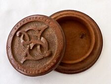 Rare 19th Century Treen Snuff Box Made From William Shakespeare's Mulberry Tree. picture