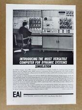 1962 EAI HYDAC Series 2000 Computer vintage print Ad picture