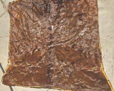 VICTORIAN SLEIGH BLANKET HORSE HIDE AMAZING CONDITION WOOL / FELT BACK ANTIQUE picture