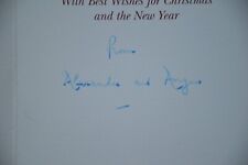 HRH Princess Alexandra and Hon. Angus Ogilvy Hand signed Christmas Card picture