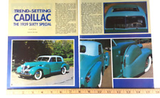 1939 CADILLAC SIXTY SPECIAL ORIGINAL 1985 ARTICLE picture