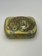 Vtg 1984 Tin Made by in England A Hunkydory Design by Dana Kudick, Cheetah, RARE picture