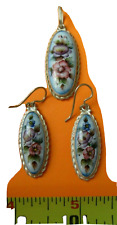 Original Enameled Jewelry Filigree Earrings+Pendant/Handmade/Rostov/Certificate picture