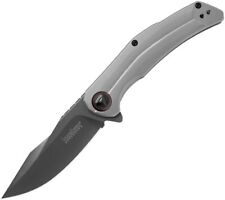 Kershaw Believer Framelock A/O - Bead blast finish stainless handle- Edc  knife picture