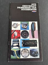 Vintage 1975 Chevrolet Passenger Car Accessories Brochure From Dealership NOS picture