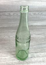 Vintage Pluto Water America's Physic Devil Green Glass Bottle picture