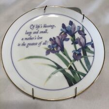 Plate A Mothers Love Lasting Memories American Greetings Fine Porcelain Gold Rim picture