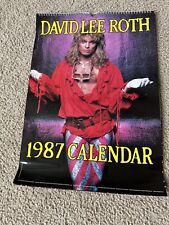 David Lee Roth 1987 Calendar from Eat Em and Smile - Vintage great condition. picture