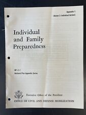 VTG 1959/1960 INDIVIDUAL AND FAMILY PREPAREDNESS Emergency Guide Booklet picture