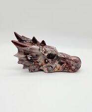Mexico Agate Dragon Skull, Crazy Lace Agate, Laughter Stone, Year Of The Dragon picture