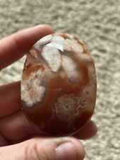 Red Carnelian flower agate palm stone picture