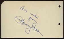 Harry Green d1958 signed autograph 3x6 Cut Actor & Writer known for Be Yourself picture