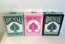 Bicycle Playing Cards Poker Air Cushion Lot Bundle Pink & Green 2014 Game Deck  picture