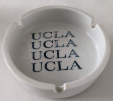 Vintage UCLA White Porcelain Ashtray, 4.25