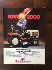 1985 vintage original print ad Gipson ECAM 2000 Lawn Tractor picture