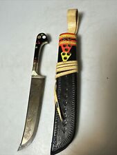 UZBEK NATIONAL KNIFE PCHAK PICHOK HANDMADE EBONY HANDLE 8” picture