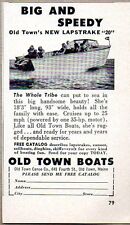 1959 Print Ad Old Town New Lapstrake 20 Boats Made in Old Town,Maine picture