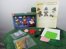 Vintage Lee Wards Christmas Jeweled Felt Pixies Ornament Kit 14-38589 picture
