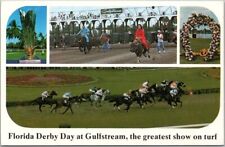 Hallandale, FL Postcard GULFSTREAM PARK Race Track 