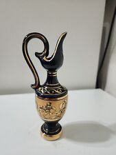 Vintage Neofitou  Vase 24K Gold Accents Hand Made in Greece Very Nice Condition. picture