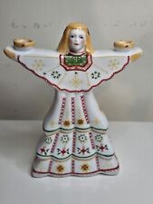 VILLEROY & BOCH ST. LUCIA SANTA LUCIA PORCELAIN CANDLE HOLDER CHRISTMAS HOLIDAY picture