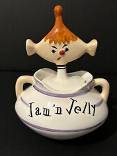RARE 1959 PIXIE WARE JAM'N JELLY JAR by DAVAR PROD- Excellent Condition picture