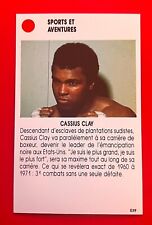 BOXING STAR CASSIUS CLAY / MUHAMMAD ALI VERY RARE ROOKIE CARD FRENCH EDITION 1987 picture