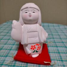 Hakata Doll With Vermillion Cushion Japanese Traditional Crafts picture