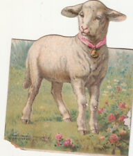 Hood's Sarsaparilla Medicine Animal Statuettes Lamb Bell Vict Card c1880s picture