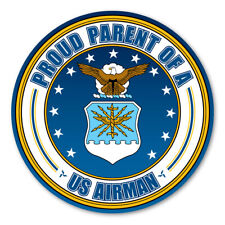 Proud Parent of a US Airman Circle  Magnet picture