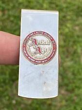 SCARCE VINTAGE ANCIENT AGE BOURBON WHISKEY KY ADVERTISING MONEY CLIP ENAMEL picture