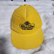 Sands Las Vegas Casino VTG Yellow Corduroy SnapBack Hat picture