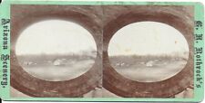 Geo Rothrock 1870s Stereoview – Prescott AZ in 1864 - Painting by Miss Dickason picture
