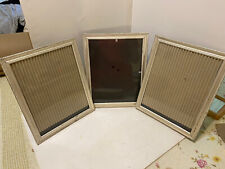 Lot of 3 Vintage Metal Picture Frames Silver Tone Embossed Ornate 8