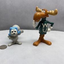 Rocky And Bowinkle Figurines T.M. &Co Ward Prod Set Of Two picture