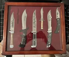 Vintage original Bowie knife set with display case picture