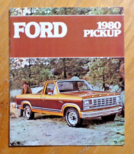 Collectible Vintage 1980 Ford Pickup Original Sales Brochure picture