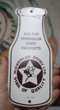 1950s HAWAII MOANALUA STAR DAIRY STAMPED PAINTED METAL SIGN MILK BOTTLE 8