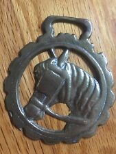 Vintage Brass Horse Saddle Medallion Harness Ornament picture